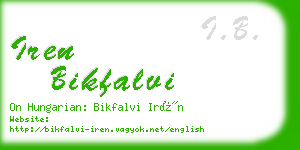 iren bikfalvi business card